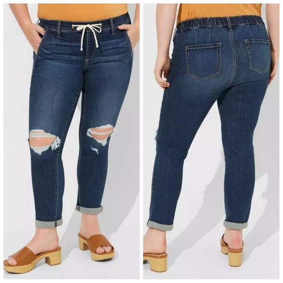 Torrid Ripped Weekend Boyfriend Mid-Rise Jean 00R/10 - Picture 2 of 13